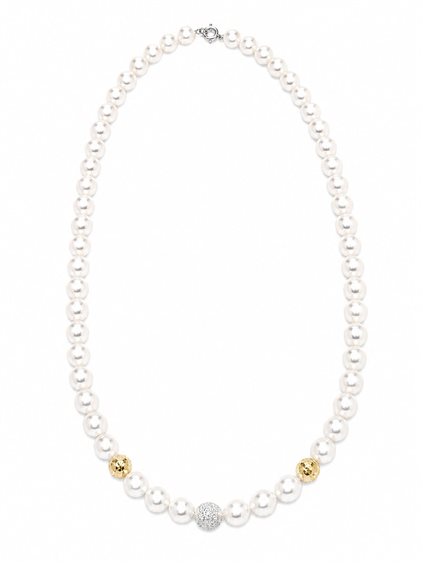 Collier Idee Preziose dal 1987 Femme in Or blanc Perla IP.CK18M/3P - IP.CK18M/3P